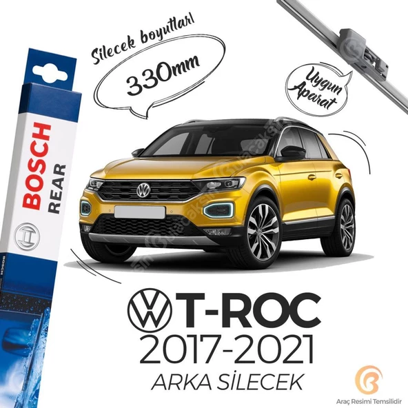 Bosch Rear Arka Silecek Volkswagen T-Roc 2017-2021 ile uyumlu