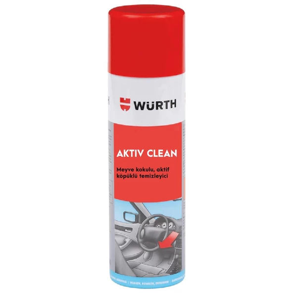 Würth Activ Clean Araç İçi Aktif Temizleme Köpüğü 500 Ml