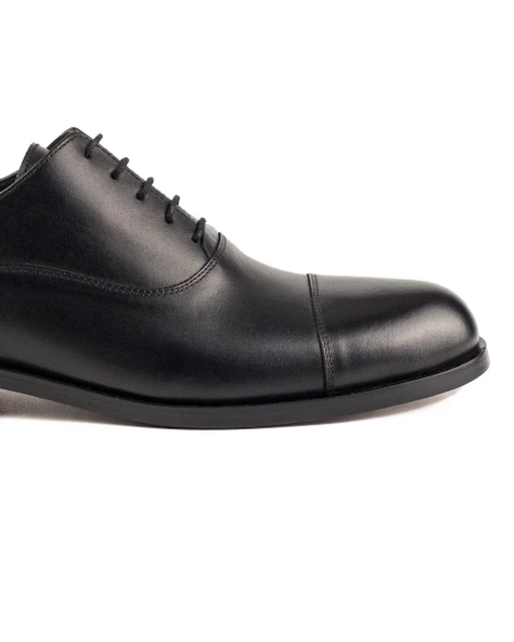 Maestro Siyah Hakiki Deri Klasik Erkek Ayakkabı - 5