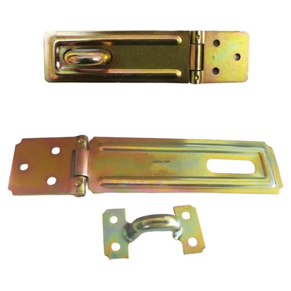 Sandık Kutu Askısı 35 Luk Menteşeli Kilit Aparatı Tosba Kilit 32 mm Asma Kilit 2'li Set - 4