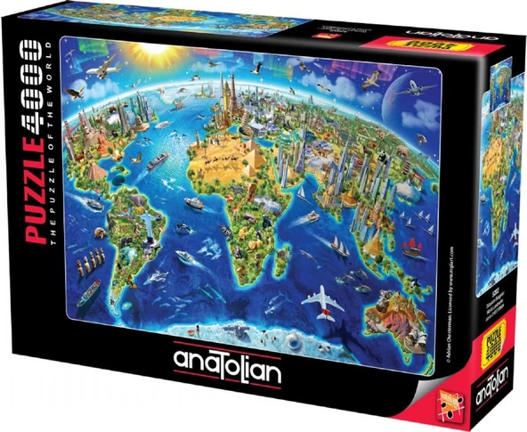 Anatolian 4000 Parça Dünyanın Simgeleri Puzzle - Adrian Chesterman - Resim 2