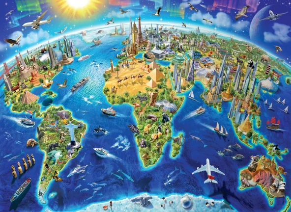 Anatolian 4000 Parça Dünyanın Simgeleri Puzzle - Adrian Chesterman
