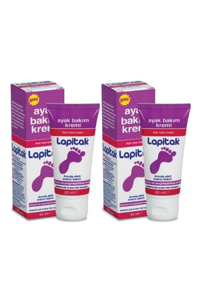 Lapitak Ayak Bakım Kremi 60 Ml 2 Adet
