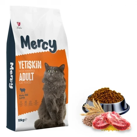 Mercy Kuzu Etli Yetişkin Kedi Maması 10 Kg