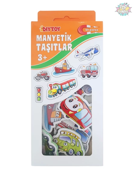 Diytoy Manyetik Taşıtlar Eğitici Oyuncak Magnet - 3