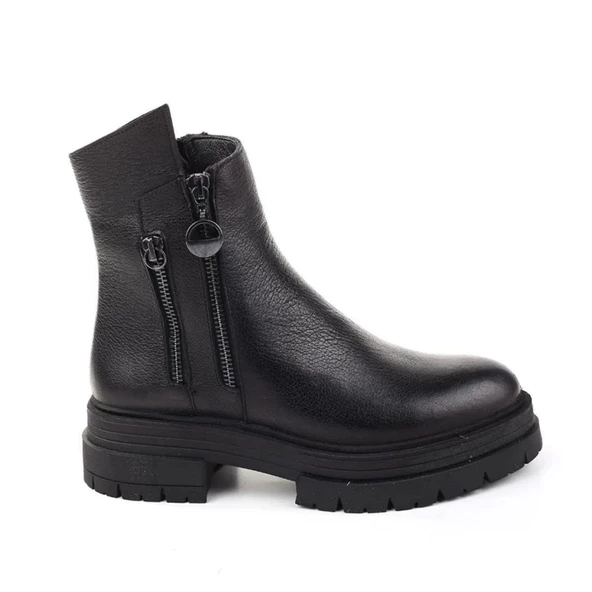 Castle Black 26255-1 Günlük Hakiki Deri Kadın Bot