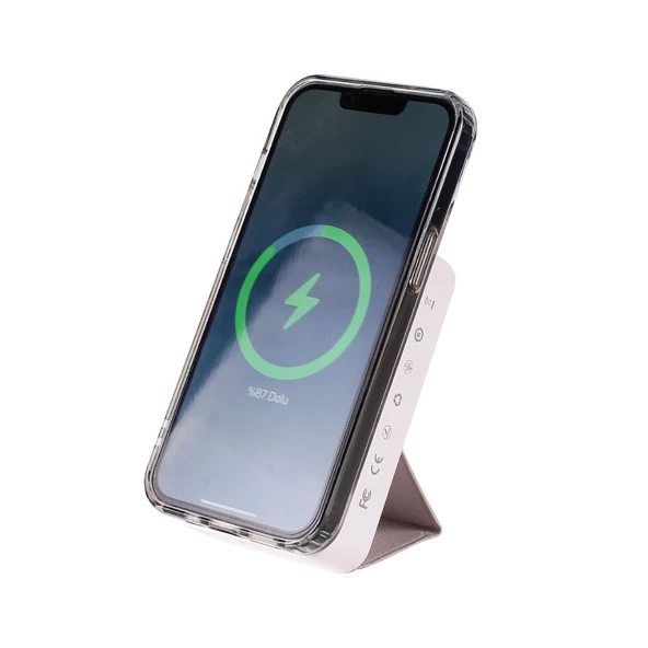 Magsafe Powerbank 10.000 mAh 20W - Kablosuz Taşınabilir Şarj Cihazı - 4