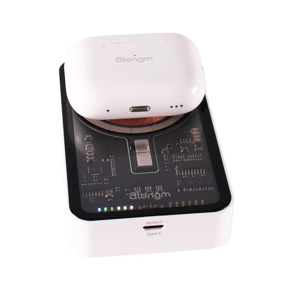 Magsafe Powerbank 10.000 mAh 20W - Kablosuz Taşınabilir Şarj Cihazı - 5