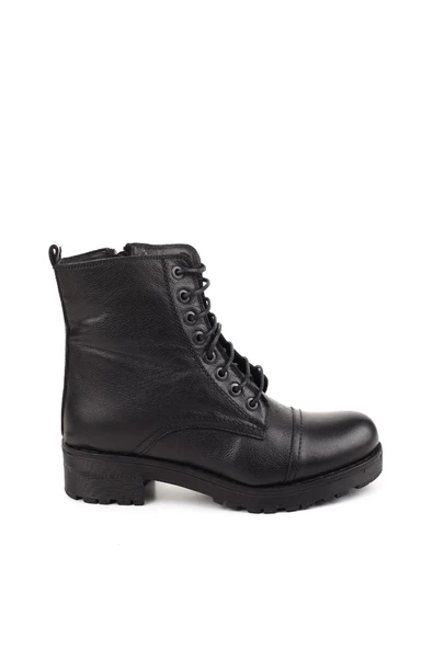 Castle Black 42345-1 Hakiki Deri Günlük Kadın Postal Bot - 2