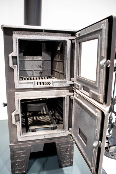 Battal Boy Camlı Fırınsız Kuzine Soba - 5