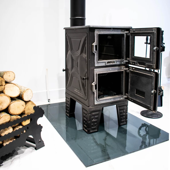 Battal Boy Camlı Fırınsız Kuzine Soba - 5