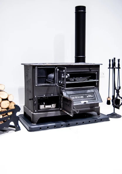 Döküm Camlı Siyah Mat Emaye Kuzine Eskişehir Imalat (TABLA HARİÇ ÜRÜN) - 4