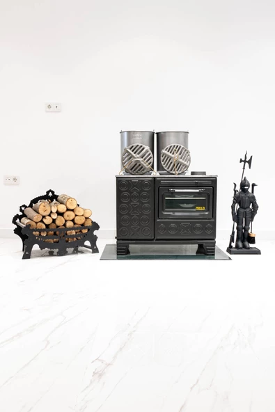 KOVALI FIRINLI ALTTAN DELİKLİ UYUYAN KÖMÜR ODUN MAŞİNGA VE KUZİNE MODELİ - 4