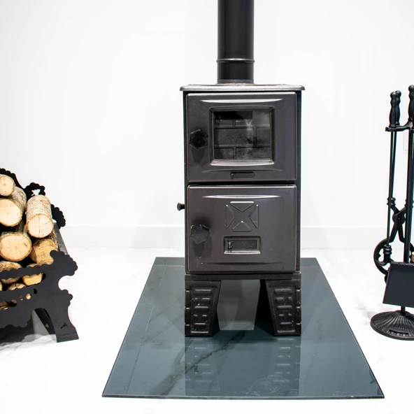 Battal Boy Camlı Fırınsız Kuzine Soba - 3