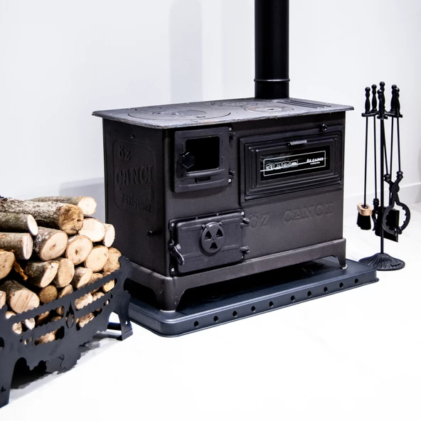 DÖKÜM CAMLI SİYAH MAT EMAYE KUZİNE ESKİŞEHİR İMALAT(TABLA HARİÇ) - 3