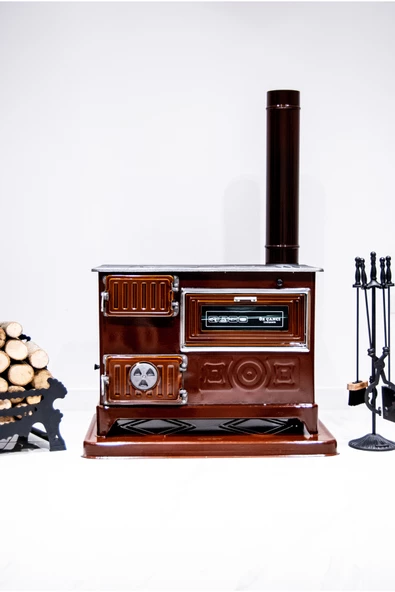 Fırınlı Döküm Derin Ocak Kuzine Soba Kömür Sobası Odun Sobası - 3