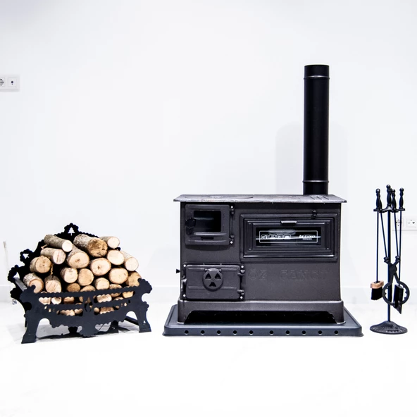 DÖKÜM CAMLI SİYAH MAT EMAYE KUZİNE ESKİŞEHİR İMALAT(TABLA HARİÇ) - 4