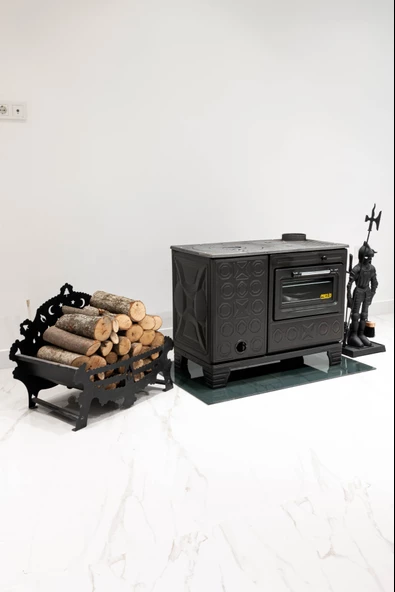 Kovalı Fırınlı Önden Delikli Kömür Odun Maşinga Ve Kuzine Modeli - 5