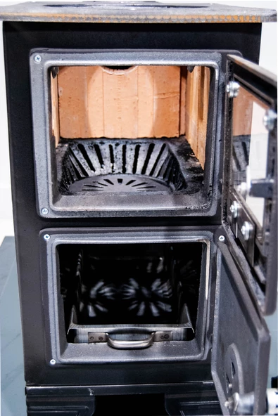 Mini Soba -Yarım Kuzine- Fırınsız Kuzine- Estetik Küçük Konteyner Soba - 5