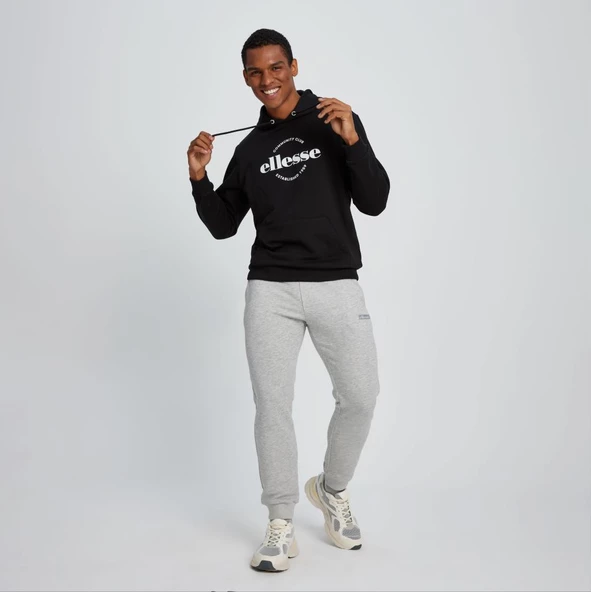 Ellesse Erkek Sweatshirt Kapüşonlu Siyah - 2