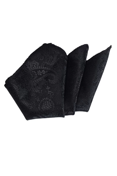 Cengiz İnler Kendinden Şal Desenli Mendilli Mikrofiber Erkek Kravat - Resim 8