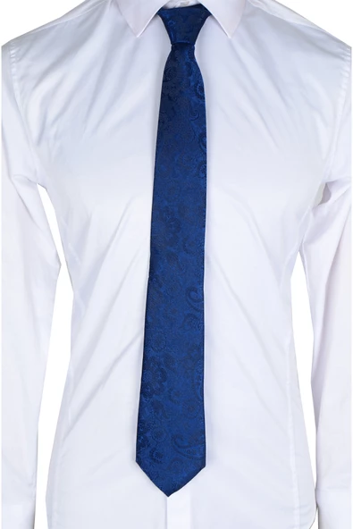 Cengiz İnler Kendinden Şal Desenli Mendilli Mikrofiber Erkek Kravat ürün görseli 1