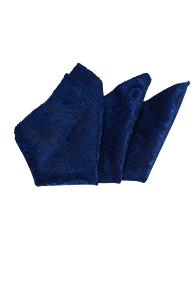 Cengiz İnler Kendinden Şal Desenli Mendilli Mikrofiber Erkek Kravat - Resim 2