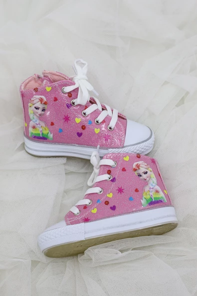 GA&LA ışıklı elsa baskılı converse ayakkabı - 4