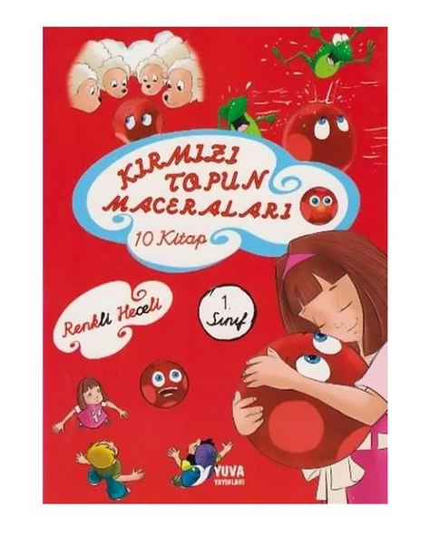1. Sınıf Kırmızı Topun Maceraları Seti 10 Kitap