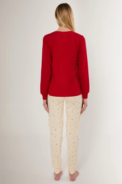 Pierre Cardin 8701 Paris Kadın Uzun Kol Pijama Takım - 2