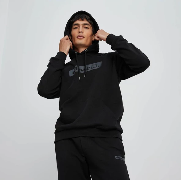 Ellesse Erkek Sweatshirt Kapüşonlu Siyah - 6