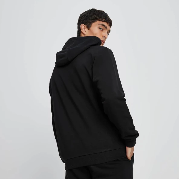 Ellesse Erkek Sweatshirt Kapüşonlu Siyah - 4