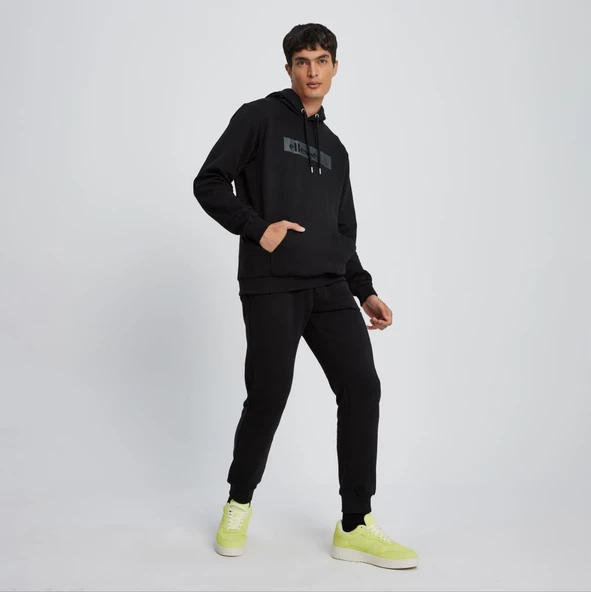 Ellesse Erkek Sweatshirt Kapüşonlu Siyah - 3