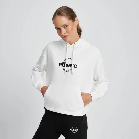 Ellesse Kadın Sweatshirt Kapüşonlu Ekru