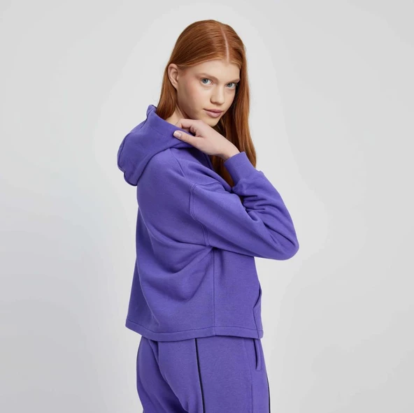 Ellesse Kadın Sweatshirt Kapüşonlu Mor - 3