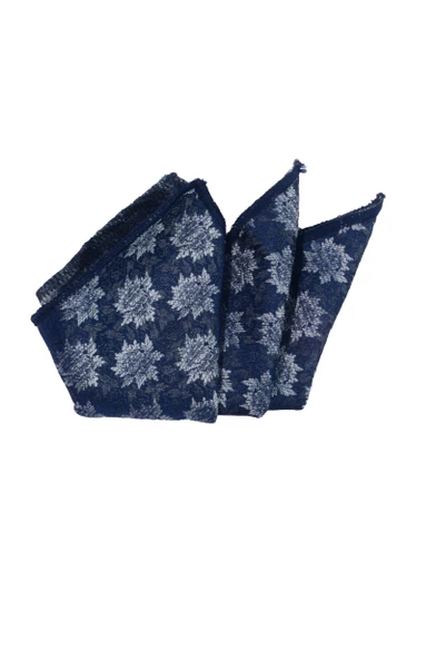 Cengiz İnler Kar Tanesi Desenli Mendilli Mikrofiber Erkek Kravat - 2