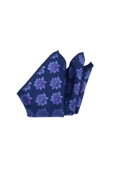 Cengiz İnler Kar Tanesi Desenli Mendilli Mikrofiber Erkek Kravat - 7