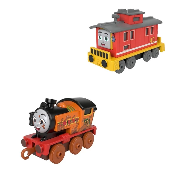 HFX89 Thomas ve Friends - Küçük Tekli Tren (Sür-Bırak) - 8