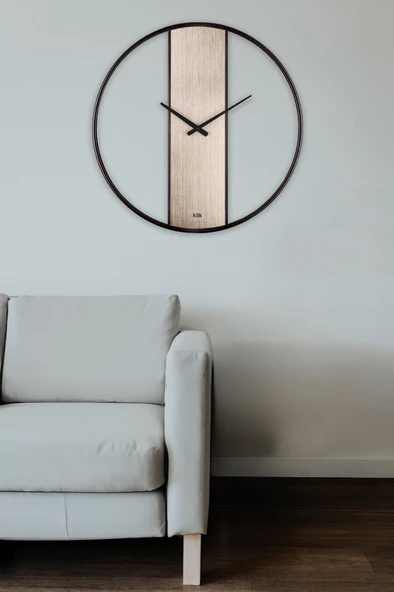 Digithome Demre Sessiz Mekanizmalı Modern Duvar Saati 61,5 Cm Gümüş - K-DEMRE-GUMUS C320.230 - 2