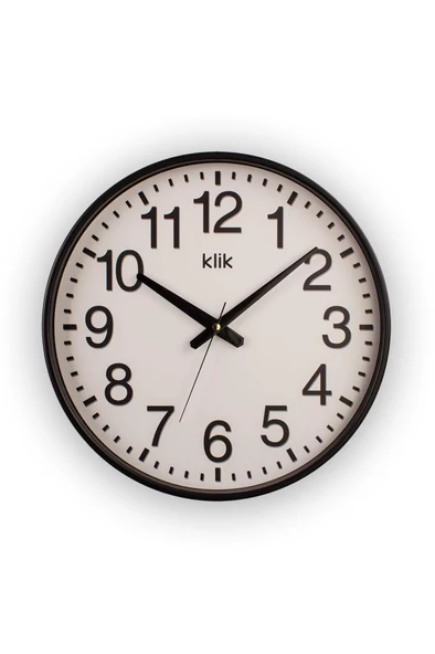 Digithome Simplex Cam Detaylı Sessiz Mekanizmalı Duvar Saati 37,5 Cm Siyah - K-SIMPLEX-SIY C320.230