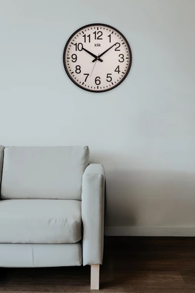 Digithome Simplex Cam Detaylı Sessiz Mekanizmalı Duvar Saati 37,5 Cm Siyah - K-SIMPLEX-SIY C320.230 - 2