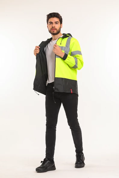 Workwear Çift Taraf İşçi Ceket - 8