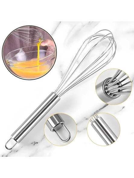 Paslanmaz Lüx Büyük Boy Çırpma Karıştırma Teli Çırpıcı 33 cm ürün görseli