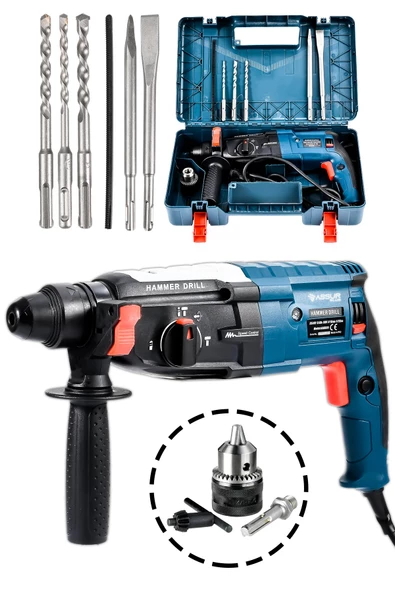 Assur Plus 850W Metal Şanzıman Darbeli Matkap Kırıcı Delici Hilti 2-28mm