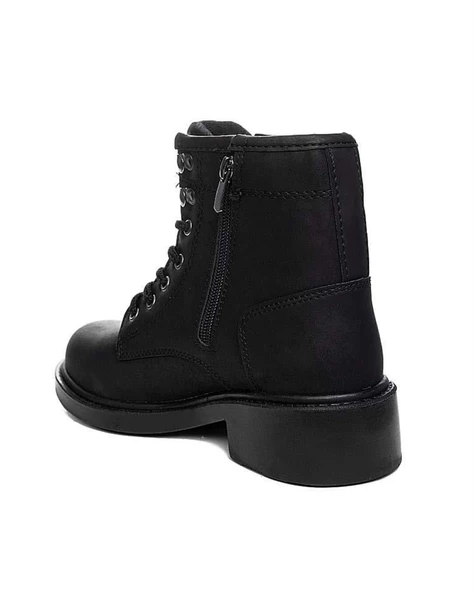 Darkworld 099-G Siyah Cilt Fermuarlı Bot - 4