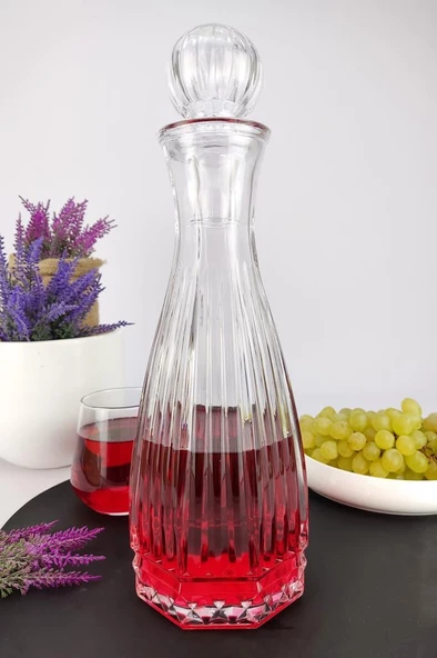 Digithome Linea Cam Kapaklı Su ve Meşrubat Sürahisi Karaf Şişe 750 Ml - LN.KIR.011.00.000 C1-1-288