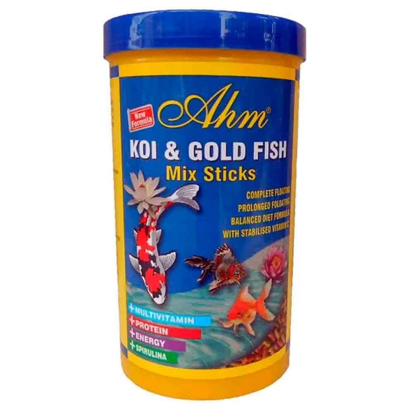 Ahm Pond Mix Sticks Koi Ve Japon Balığı Yemi 1000 ml