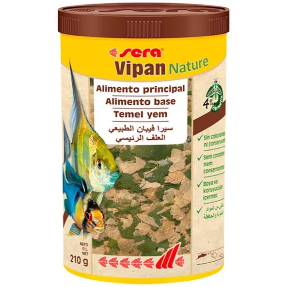 Sera Vipan Nature Pul Balık Yemi 1000 ML ürün görseli 1