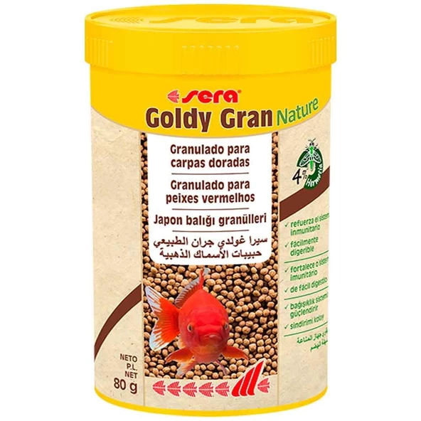 Sera Goldy Gran Nature Japon Balığı Yemi 250 ML