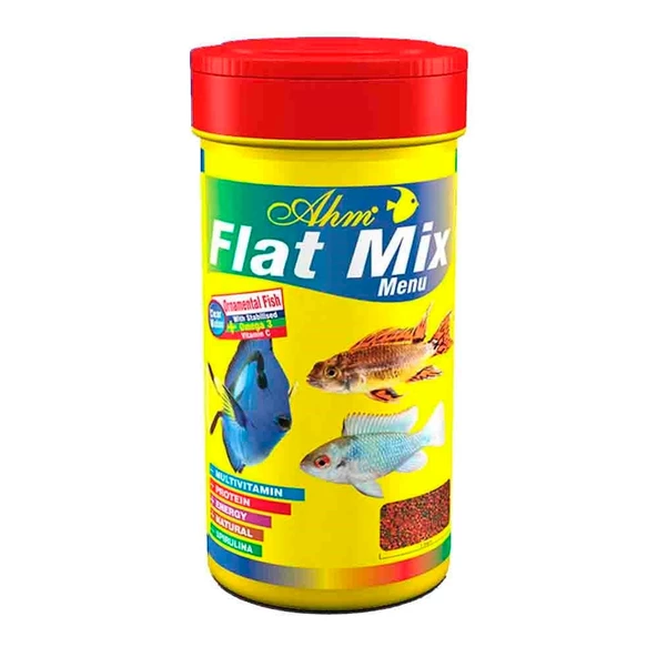 AHM Flat Mix Menu Balık Yemi 1000 ml